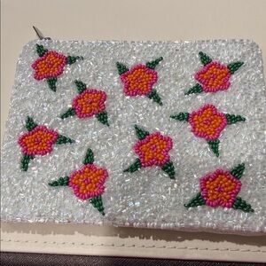 Beaded Floral Clutch